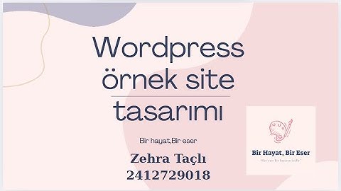 Wordpress Site Tasarımı-İçerik Yönetim Sistemleri
