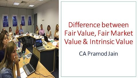 Difference between Fair Value, Fair Market Value & Intrinsic Value I CA Pramod Jain