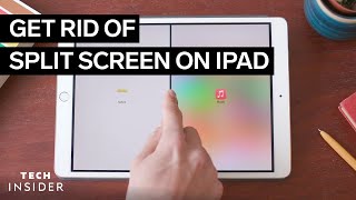 How to QUIT SPLIT SCREEN on iPad Multitasking Split view