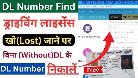 How To Find DL Number Online | Driving Licence Number Online Kaise Pata Karen? 2025,DL Lost,DL Find
