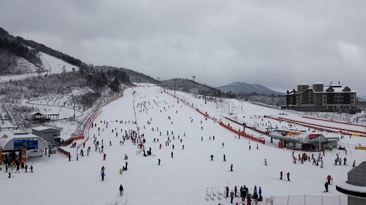 Timelapse Ski Resort Pyeongchang South Korea YouTube
