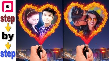 How to make love flame video//for pitu app//amazing video tutorial//video editing