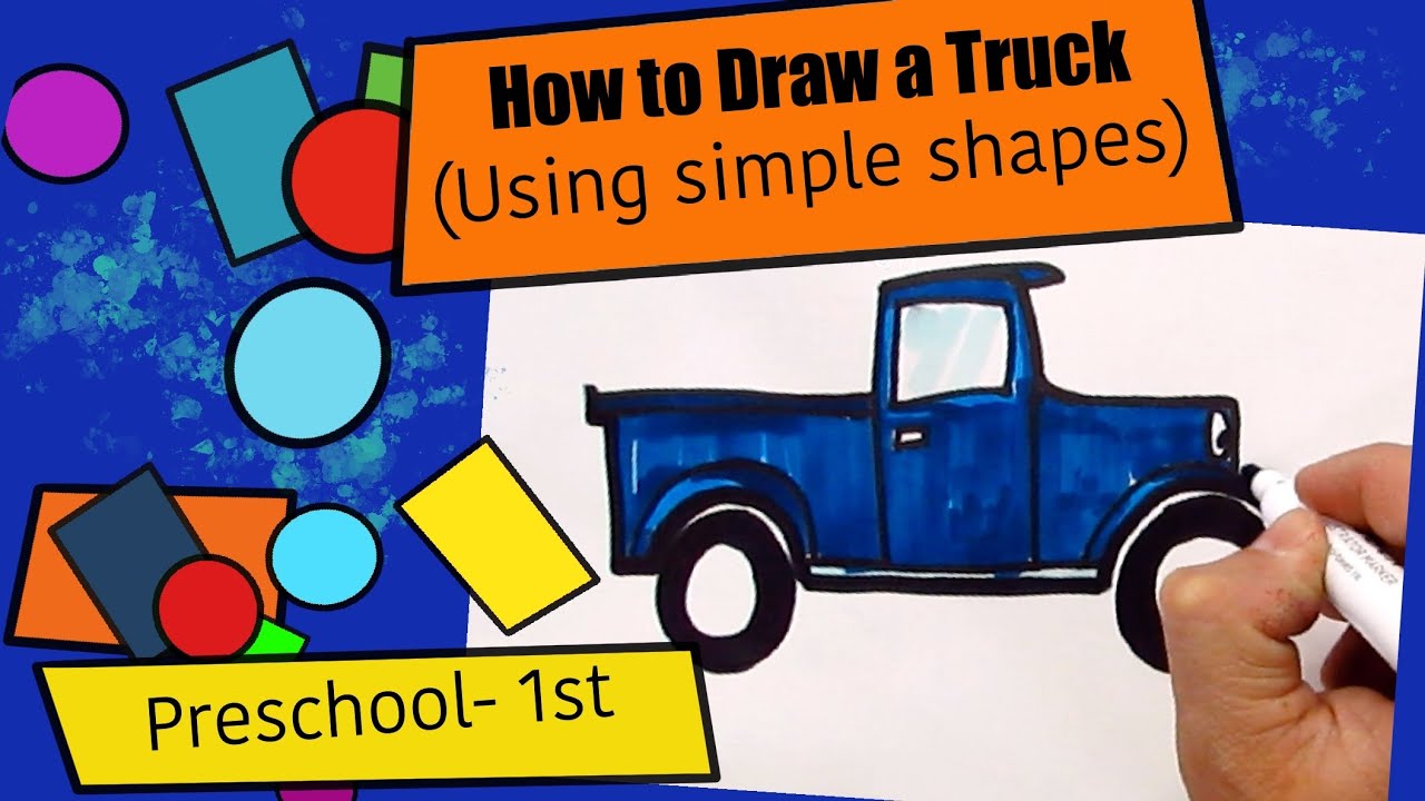 HOW TO DRAW AN ARCHED TRUCK STEP BY STEP - FOR BEGINNERS 