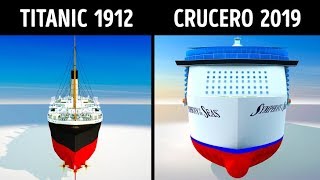 Titanic VS cruceros modernos