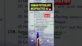 Human physiology mcq practice ??neet2024 aiimsdelhi physiology