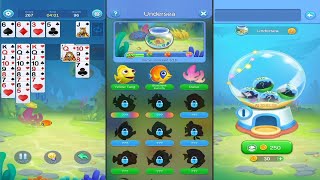 Solitaire 3D Fish (by Polar Bear Studio) - offline classic card game for Android and iOS - gameplay. screenshot 2