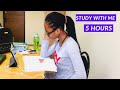 5 hours study with me with focus study music