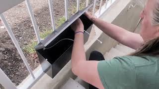 Sturdy wall-mount mailbox for our basement apartment