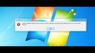 reason - installation error message 