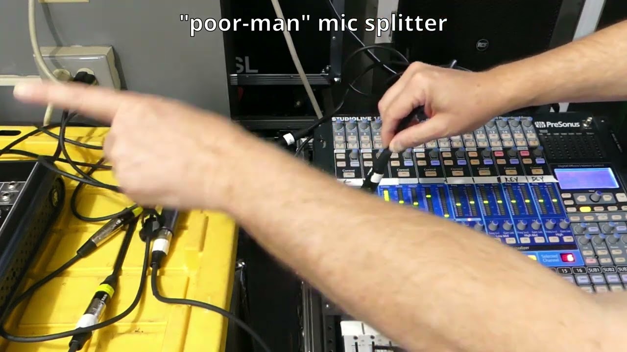 Stage Left Audio setting up a cheap monitor micsplitter YouTube