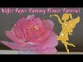 Wafer Paper Fantasy Flower. Easy Tutorial. How To Make A Fantasy Flower. Cake Decoration. Art Tart.