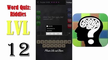Word Quiz: Riddles Level 12 - All Answers - Walkthrough ( By Timeglass Works )