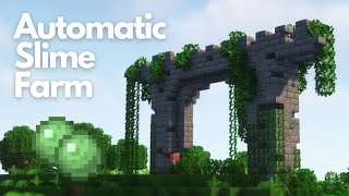 AUTOMATIC SLIME FARM | Minecraft Tutorial | Java & Bedrock [1.20+]