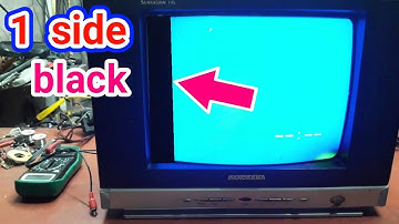 1 Side Black Line Problem Solve Crt tv | Tv Repair | Tv Problem |Crt TV Repair