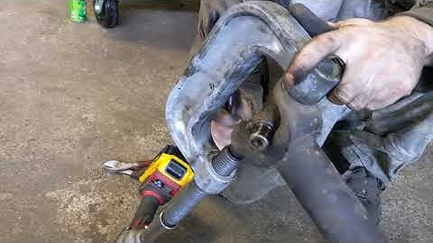 How to remove U-Joints using a ball joint press.