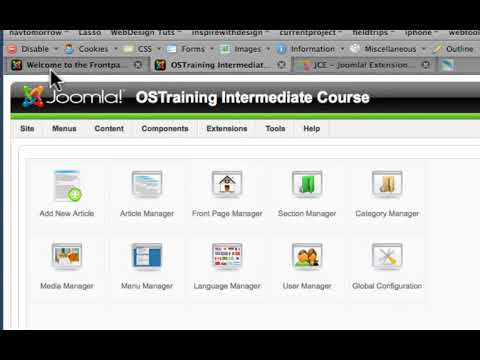 Joomla 1.5 Intermediate, Lesson #12: Joomla Components