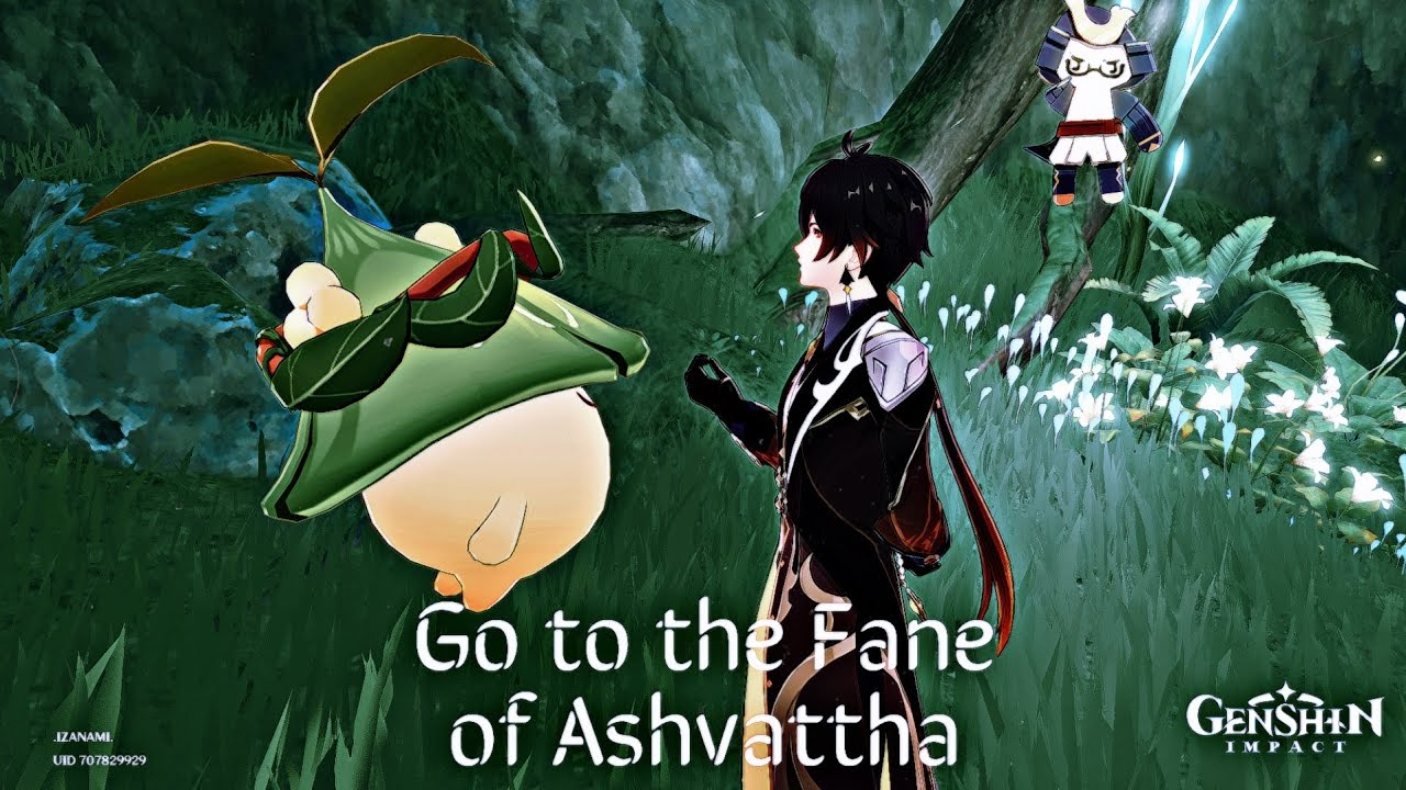 Genshin impact- Go to the Fane of Ashvattha & Teleport Location