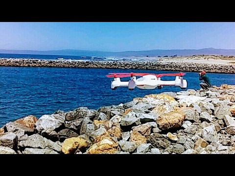 dronesense Droning the Pacific Ocean in California with Hubsan H502E