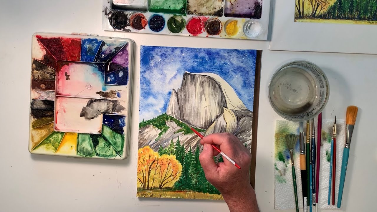 Watercolor Painting with Shirley Spencer - Half Dome