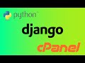 How to run Python 3.6/3.7 dJango project using cPanel shared hosting | Without Terminal