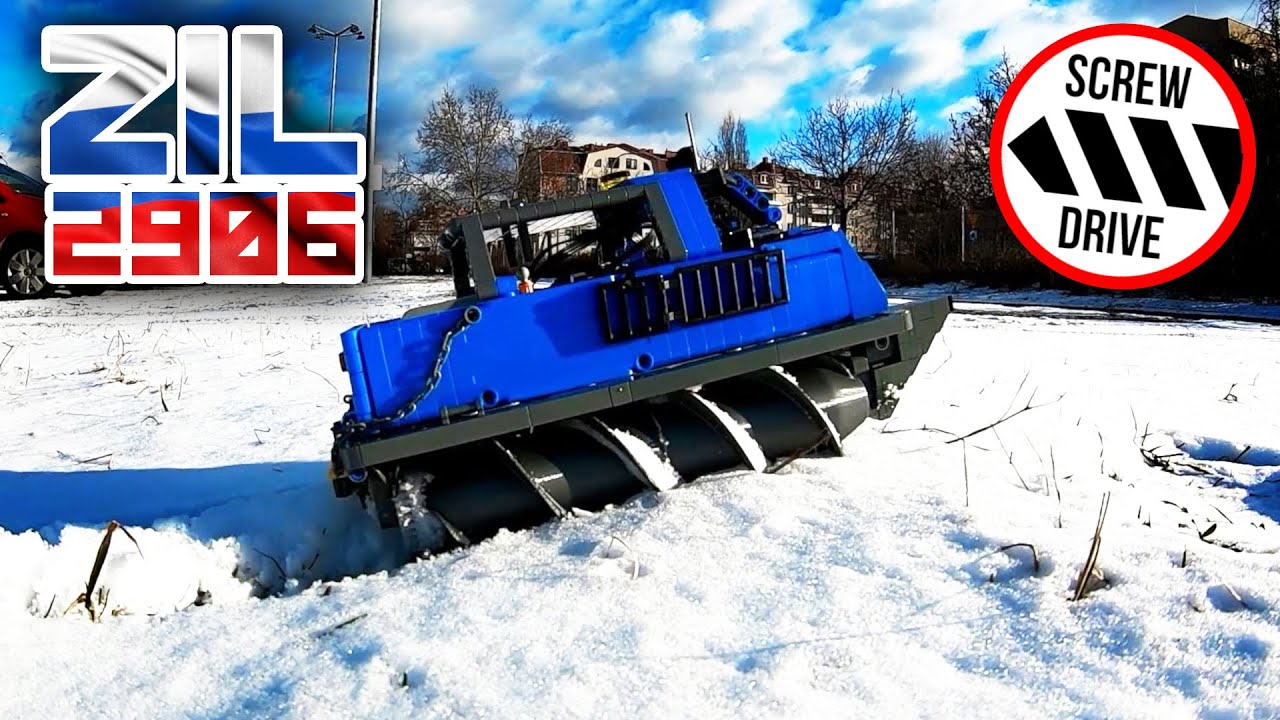 LEGO ZIL2906 ScrewPropelled Vehicle YouTube