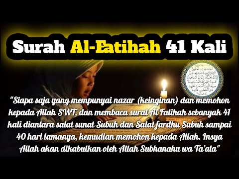 Surah Al Fatihah 41 Kali