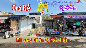 Bán Đất Mặt Tiền Chợ Dĩ An 2 (1218) Kinh Doanh Đa Ngành Nghề, Quá Rẻ, Hoàng Hải BĐS