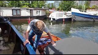 Elektrische boot opladen Amsterdam
