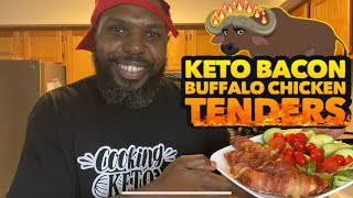 Keto Bacon Buffalo Chicken Tenders