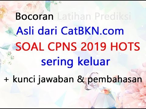 Soal Dan Kunci Jawaban Tes P3K - Contoh Soal Tes CPNS Bahasa Indonesia