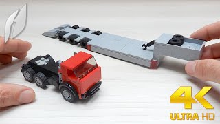 How to Build a Truck with Low Loader Semi-Trailer (MOC - 4K)