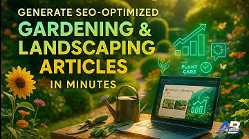 Create Gardening Articles in Minutes with AI - 10 Landscaping Ideas (Autoblogging 2025)