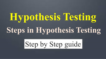 Hypothesis Testing || Alternative and Null Hypothesis || hypothesis Testing Process ||