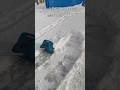 湿った雪で試してみました #森さんの所 #マキタ除雪アタッチメント