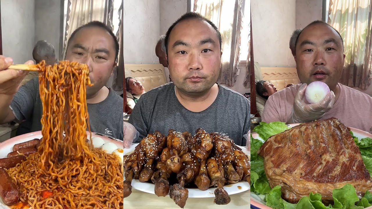 Mukbang #83 :Eat pig brain belly pork, Fried skewers 😋🤤.#belly #yummyfood  #mukbang #food  