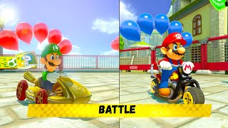 Mario Kart 8 Deluxe – Balloon Battle 2 Players Gameplay Multiplayer (Team Game)