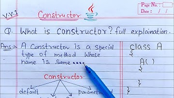 Constructors in Java | what is constructor? with syntax and example