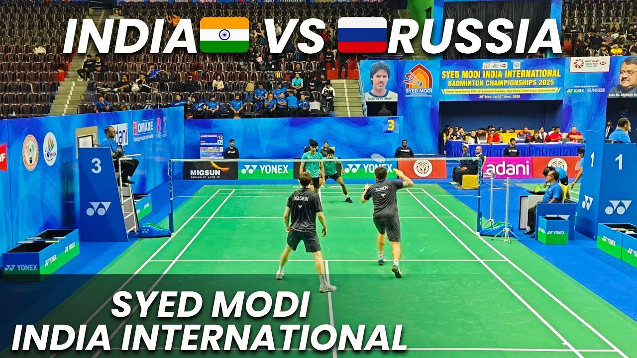 R ALIMOV/M OGLOBLIN vs DINGKU SINGH/AMAN | SYED MODI INDIA INTERNATIONAL BADMINTON CHAMPIONSHIP 2025