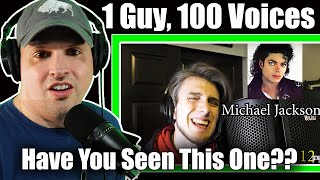 Metalhead Reacts to 1 Guy, 100 Voices || Rowan Skye || 😳😂🎤