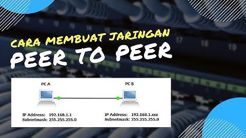 Cara membuat jaringan Peer to Peer sederhana || Jaringan Dasar #1