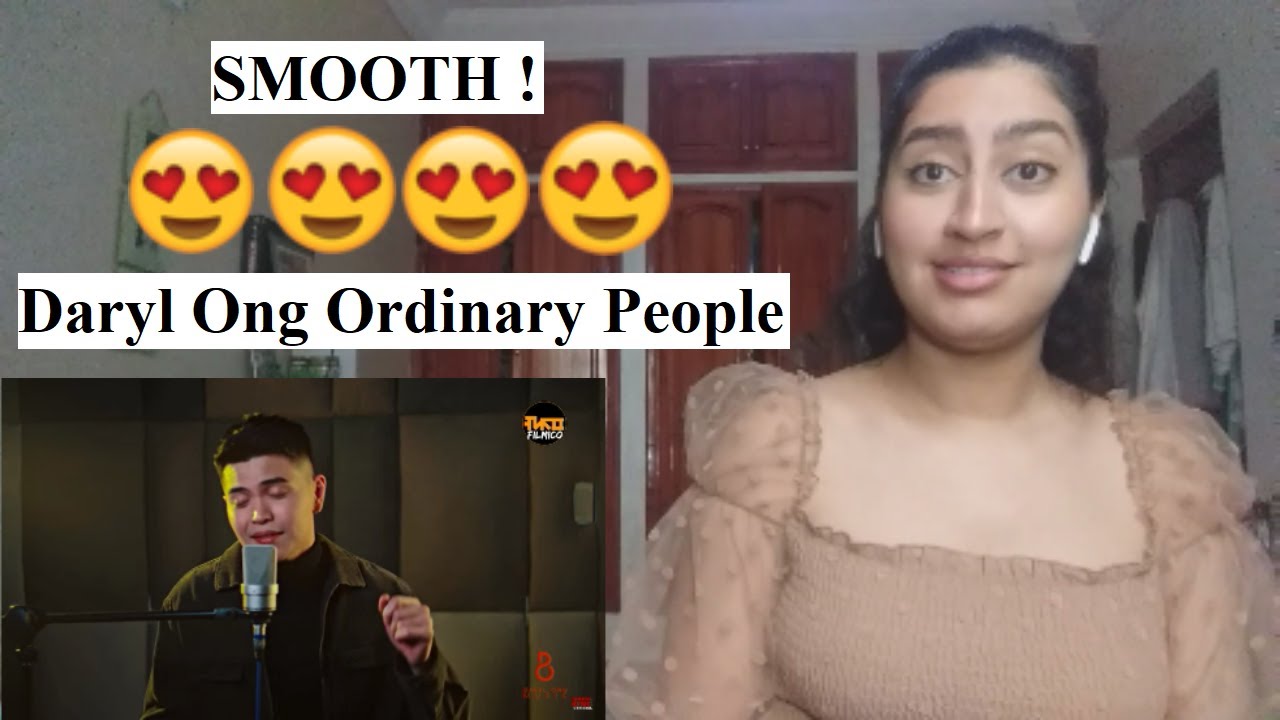 I HAVE A CRUSH ! Filipino singer Daryl Ong Ordinary People Cover ( by John Legend ) REACTION