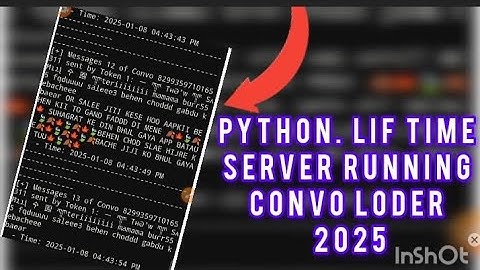 #python server running Life time thokho server no add card free unlimited now Facebook loder Convo