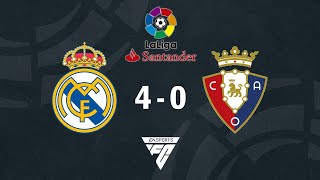 EA FC 24 HD Gameplay: Real Madrid 4-0 Osasuna | Laliga | PS5