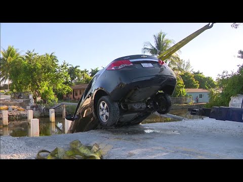 Off-duty El Portal police officer jumps into canal, rescuing woman after car crash