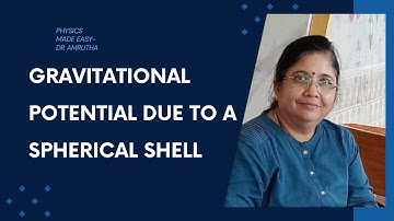 Gravitational Potential Due to a Spherical shell