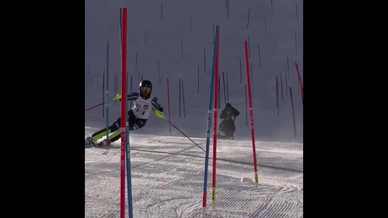 WORLD CUP SKI RACERS SLALOM TRAINING 7 YouTube