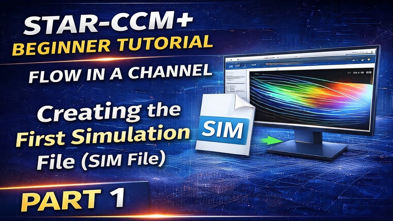 STAR-CCM+ Beginner Tutorial | Chapter 2: Internal Channel Flow Simulation |  Part 1: Sim File