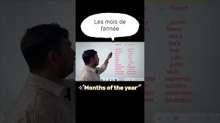 Months of the year in French #education #study #new #motivation #tips #youtubeshorts #business