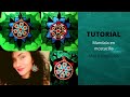 aretes en mostacilla/mandalas flor/tutorial