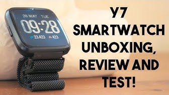 Y7 Smartwatch Unboxing, Review and Test!